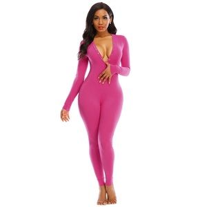 Women’s long-sleeve onesie/romper pajamas